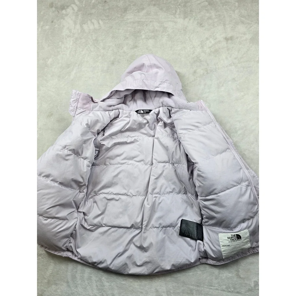 The North‎ Face Down Parka Kids Girls 3T Lavender Nylon Down Hooded Jacket